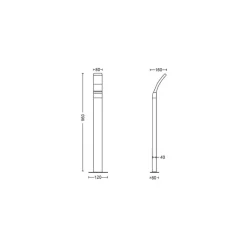 Philips Lighting Splay Post Anthracite 12W 27K HV Discount