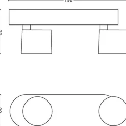 Philips Lighting STAR bar/tube white 2x4.5W SELV Hot