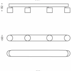 Philips Lighting STAR bar/tube white 4x4.5W SELV Best