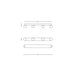 Philips Lighting STAR bar/tube white 4x4.5W SELV Clearance