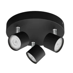 Philips Lighting STAR plate/spiral black 3x4.5W SELV Dim Outlet