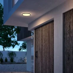 Philips Lighting SuperSlim Ceiling SSW 15W 27K Black IP54 WV Best