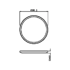 Philips Lighting Superslim CL550 SS RD 18W 27K B WVIP4406