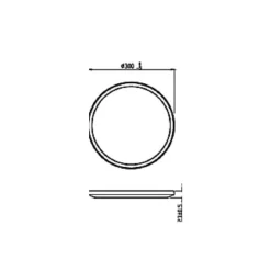 Philips Lighting Superslim CL550 SS RD 18W 27K W WVIP4406