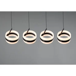Trio Dios Hanglamp 4xLED 800lm mat zwart (331410432) Hot