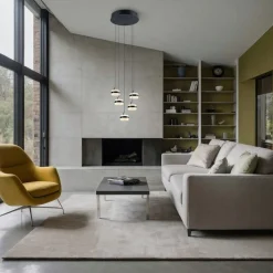 Trio Dios Hanglamp 5xLED 800lm mat zwart (331430532) New