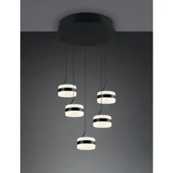 Trio Dios Hanglamp 5xLED 800lm mat zwart (331430532) New