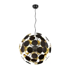 Trio DISCALGO PENDEL 6XE14 D54CM ZWART/GOUD Hot