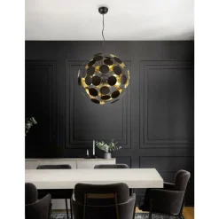 Trio DISCALGO PENDEL 6XE14 D54CM ZWART/GOUD Hot