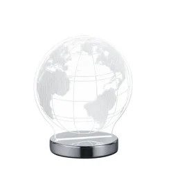 Trio GLOBE TABLE LAMP METAL CHROME Sale