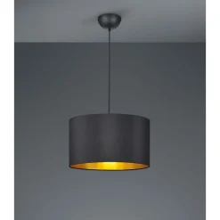 Trio HOSTEL HANGLAMP 1xE27 ZWART/GOUD New
