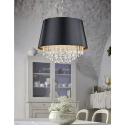 Trio PENDANT LORELEY 3XE14 PLASTIC TRANP.