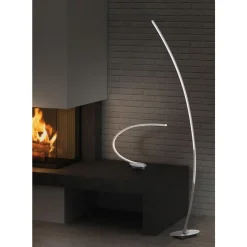 Trio SOLO FLOOR LAMP METAL BRUSHED ALUM. New